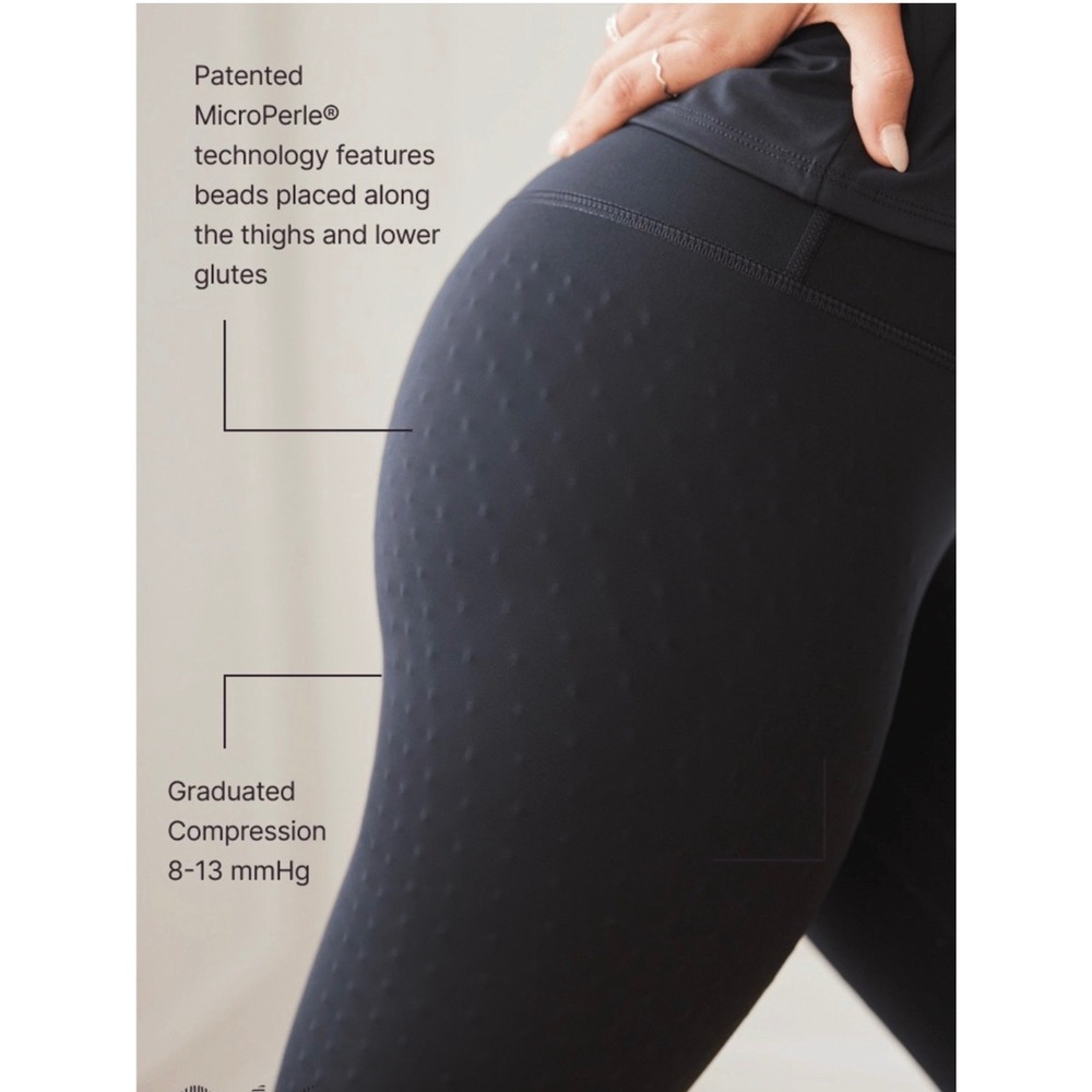 Elastique Athletics Radiant Compression Leggings Black MicroPerle Small